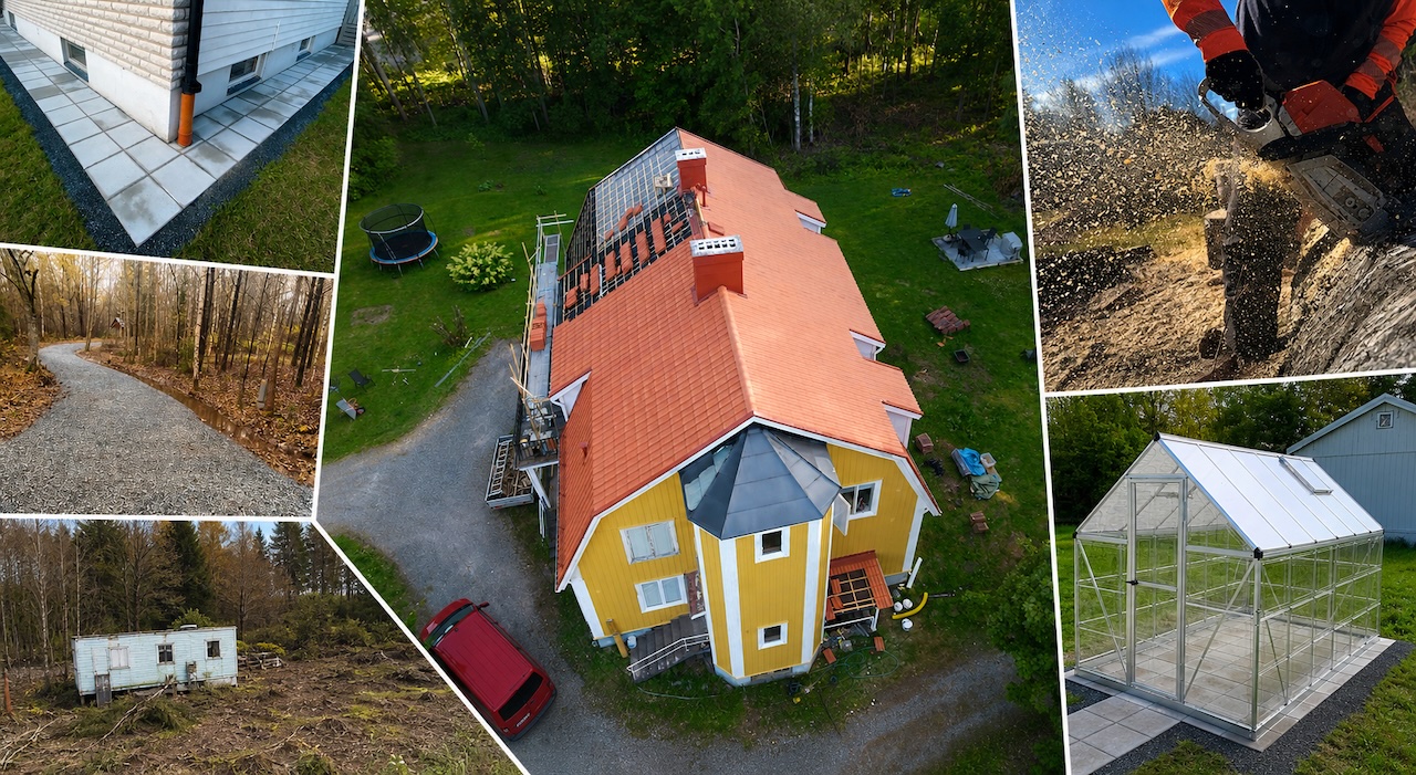 Bauprojekte in Örebro Län – MEY-Service: Maurerarbeiten, Gartenbau, Forstarbeit